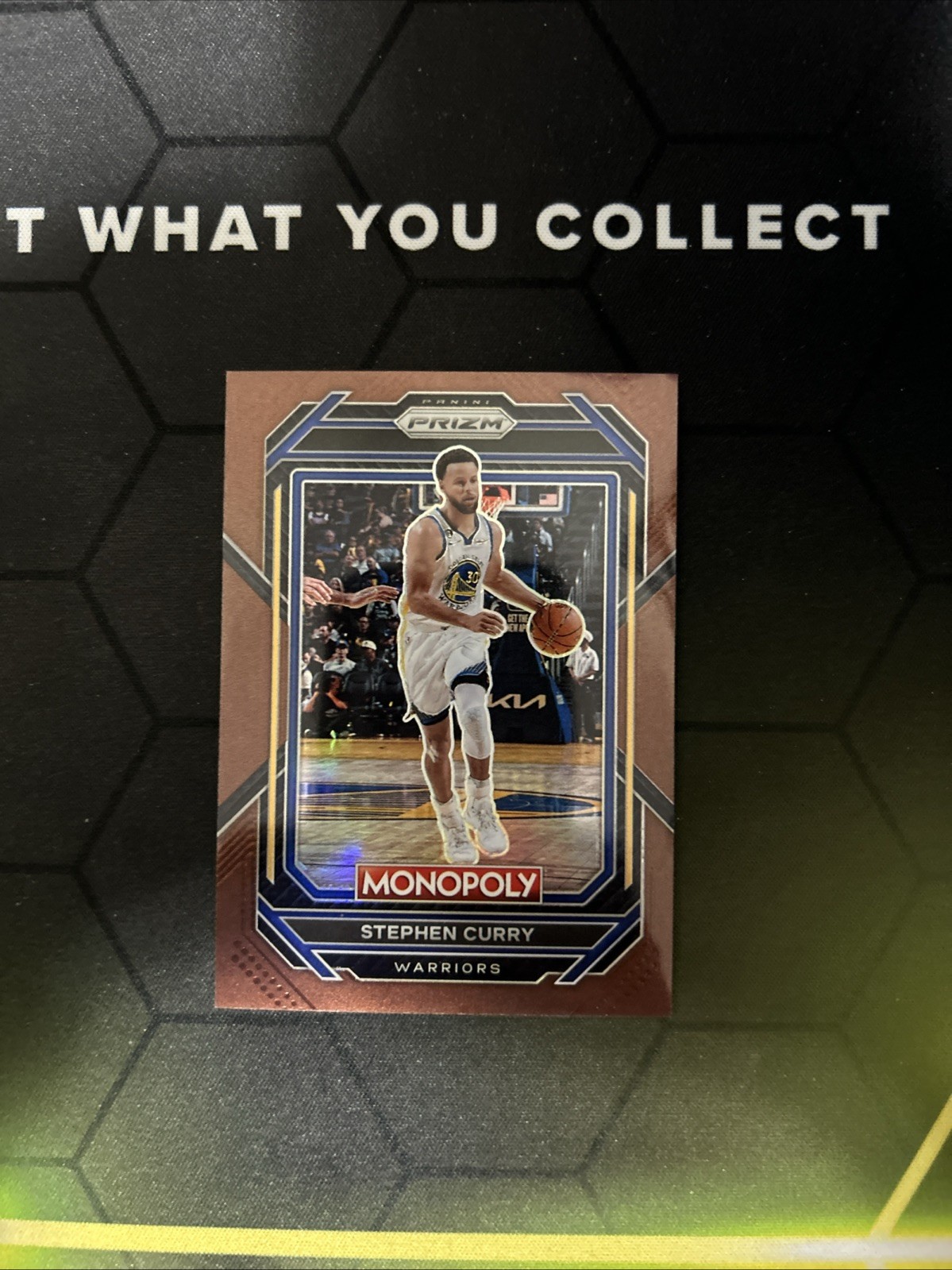 2022-23 NBA Prizm Monopoly STEPHEN CURRY Brown Prizm /249 SP #28 Warriors