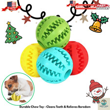 Interactive Dog and Puppy Puzzle Treat Ball - Teething Toy and Food Dispenser