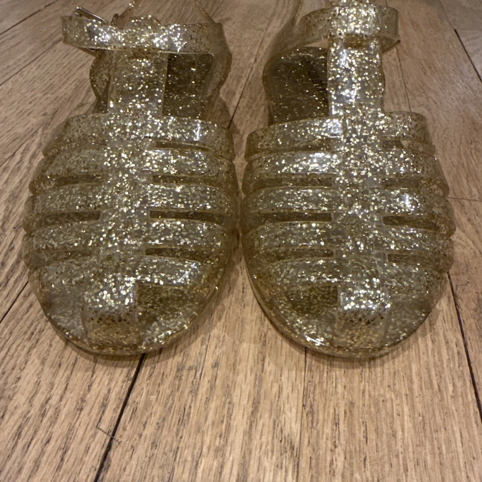 Wild Diva Fisherman Jellies Gold Glitter Size 8 - Image 2 of 4
