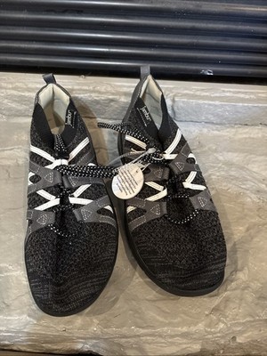 Jbu By Jambu Black Sneakers Womens US 9.5M Easy Slip On With Elastic Laces NWT