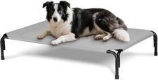 Elevated Dog Bed for Outdoor, Large Raised Dogs Cot for Training, Cooling Pet Be