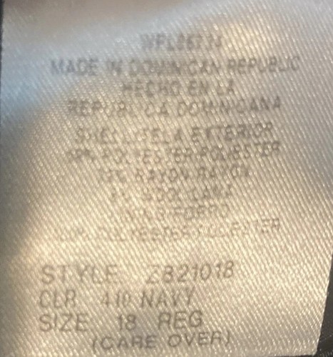 Izod Jungen dunkelblau Blazer Messingknöpfe komplett gefüttert 8% Wolle ganzjährig Gr. 18 - Bild 7 von 8