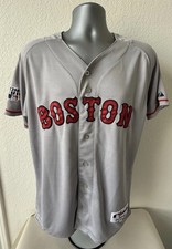 Vtg Manny Ramirez 2007 World Series WS Boston Red Sox Majestic Jersey 40 Medium