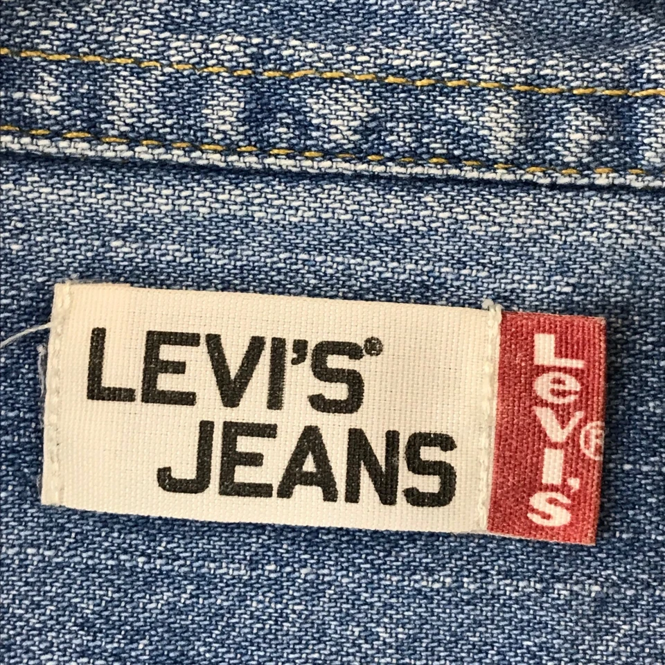 Vintage Levi's Jeans Denim Shirt Men L Button Up Long Sleeve Casual Workwear - Image 3 of 4