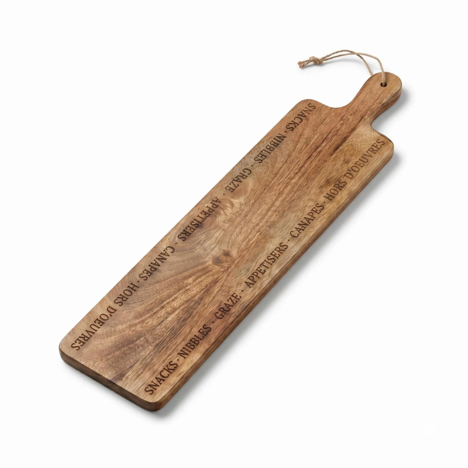 Long Wooden Chopping Board 70cm Mango Wood Charcuterie Cheese Serving Board
Opens in a new window or