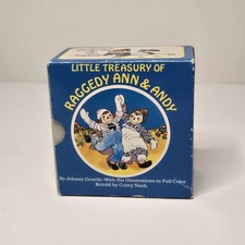 Little Treasury Of Raggedy Ann  Andy, J. Gruelle, 6 Board Books, Vintage, 1984