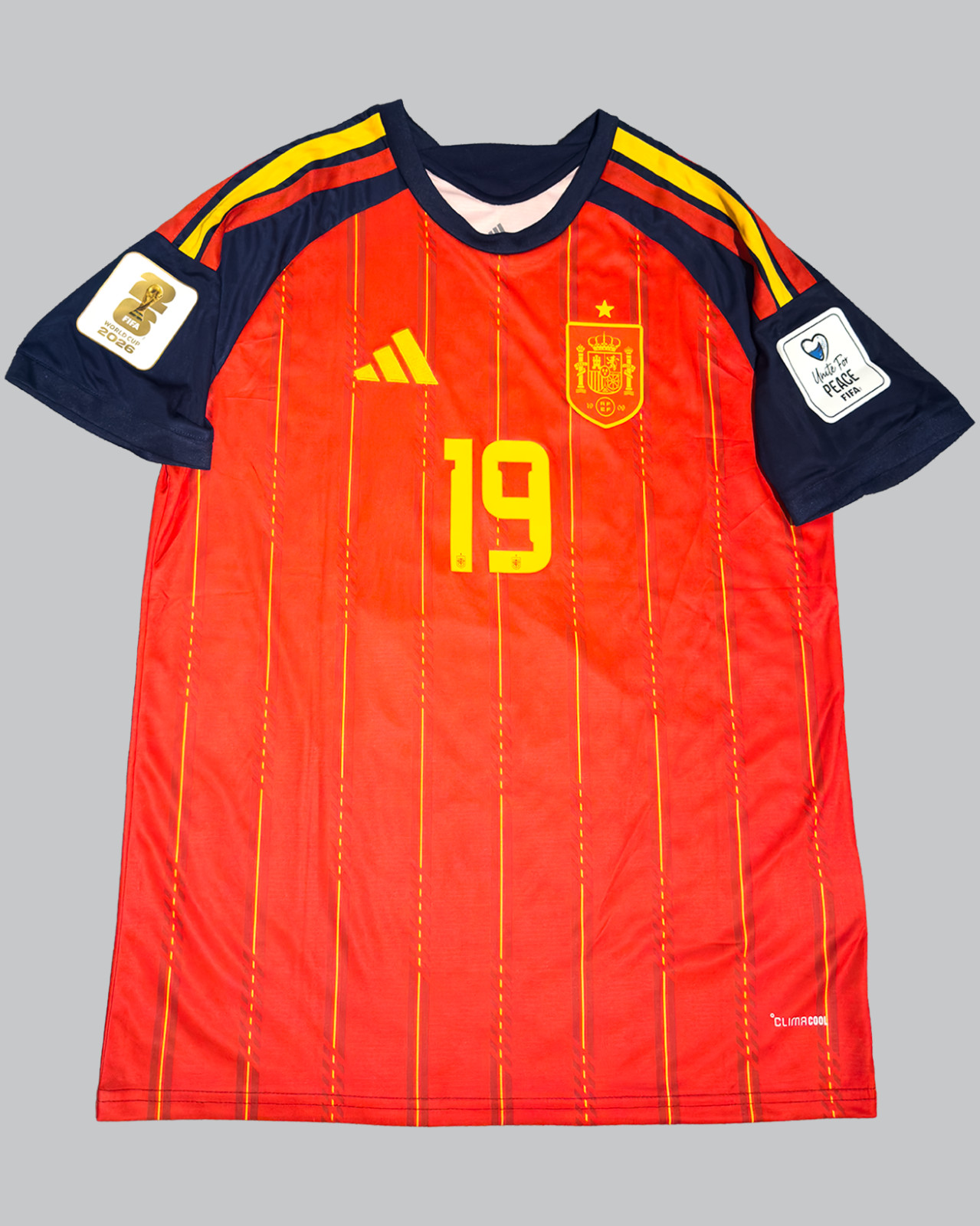 Lamine Yamal Signed Spain 2026 World Cup Jersey #19 Beckett Authenticated