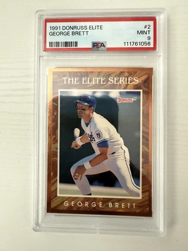 1991 Donruss Elite George Brett 1842/10000 PSA 9