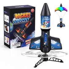 Rocket Launcher for Kids 200ft of Flight Altitude Model Rocket Kits with Laun...