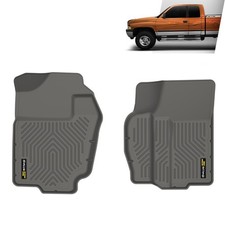 Tpe Front Floor Liner Mats All Weather Fits 1994-2002 2001 Dodge Ram 2500 3500