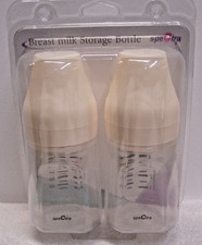 NEW Spectra Wide Neck Baby Bottles/Breast Milk Storage Twin Bottle Packs 5.5 oz