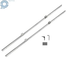 2PCS SBR12 1500mm Fully Supported Linear Rail w/4 SBR12UU Blocks CNC Ready