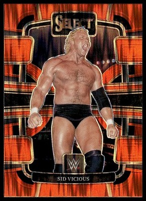 2024 Panini Select WWE #35 Sid Vicious Orange Flash Prizms