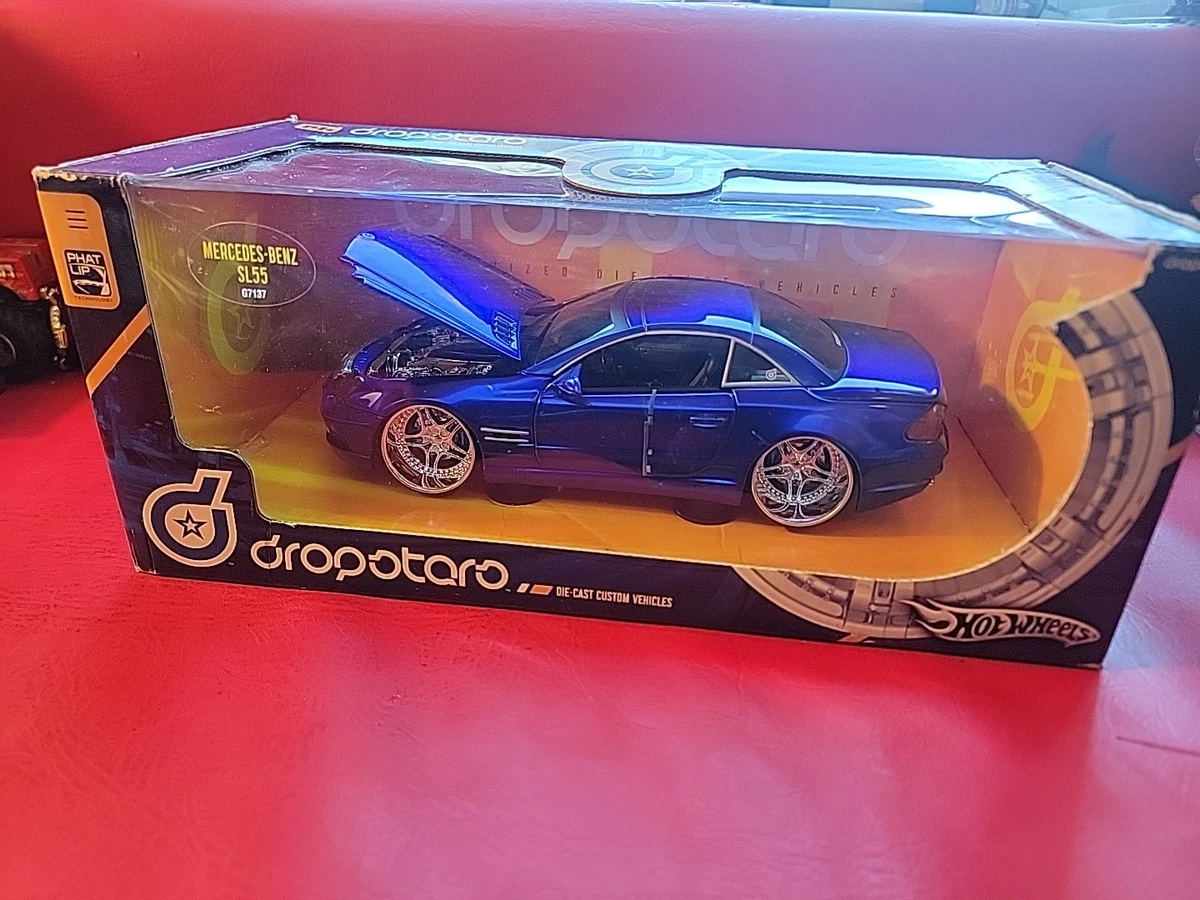 Hot Wheels Dropstars Mercedes Benz SL55 electric blue 1:24 scale