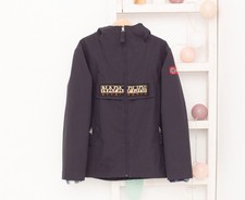 NAPAPIJRI Open Rainforest Jacket Hooded Navy Waterproof Boys 8 Years 130 cm