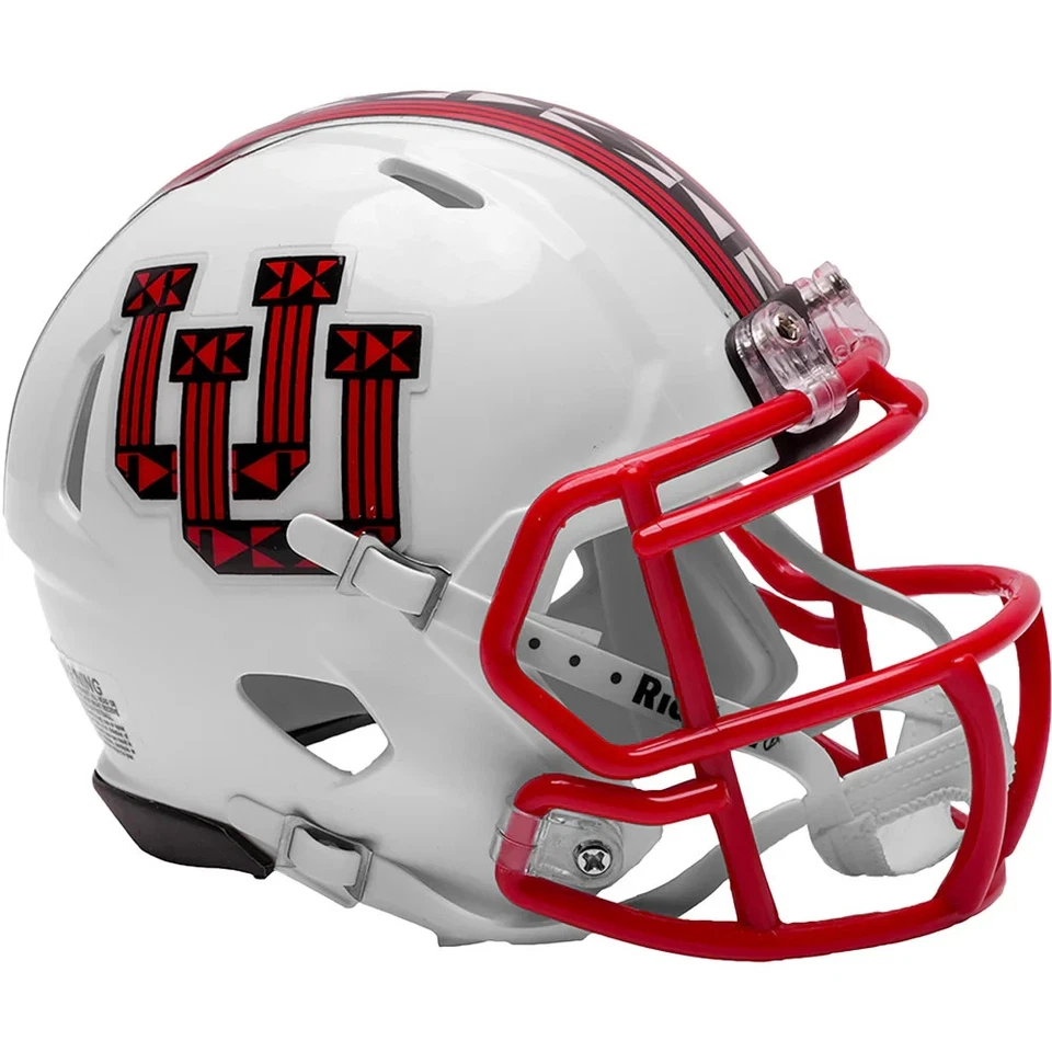 *PROUD TRIBAL PATTERN* UTAH UTES SPEED MINI NCAA RIDDELL FOOTBALL HELMET! - Image 1 of 1