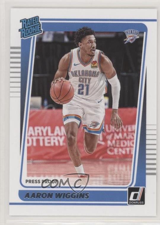 2021-22 Panini Donruss Rated Rookie Silver Press Proof Aaron Wiggins #241 1u6