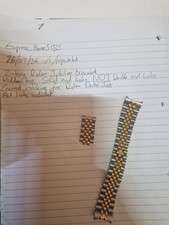Rolex 2Tone Gold S/Steel Jubilee Bracelet Hidden Clasp ALL Spare Links