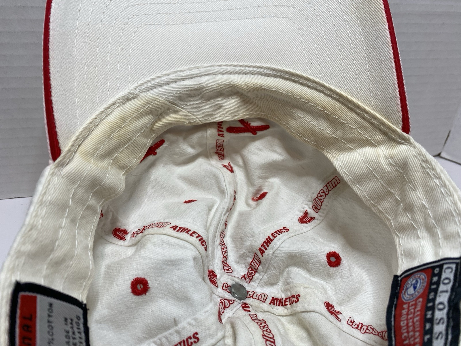 Texas Tech White Adjustable Strap-Back Hat Red Ra… - image 2