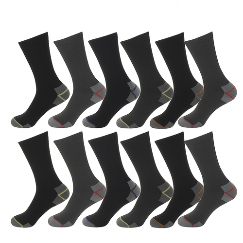 Mens Diabetic Work Socks Heavy Duty Non Elastic Gentle Soft Grip Top 3