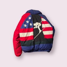 Vintage Polo Ralph Lauren P Wing Snowbeach Stadium Rare 1992 Jacket Size Large