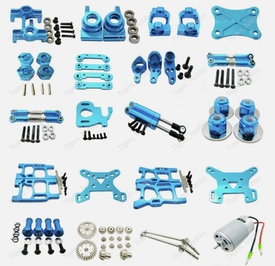 Aluminum alloy metal Upgrade Parts Blue Fit For RC Car 1/14 Wltoys 144001 Buggy