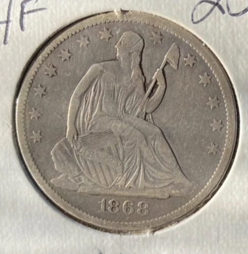 1868-S Seated Liberty Half Dollar VG / Fine