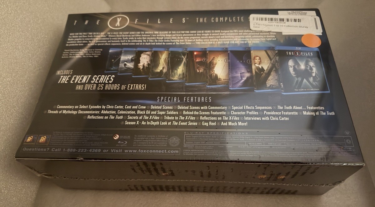 X-Files The Complete TV Seasons 1-9+10/Event Series(57-Blu-ray Set