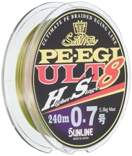 SUNLINE PE Line Salt Mate PE Egi ULT HS8 240m 0.7 5.3kg 8 pieces White, Pink, Li