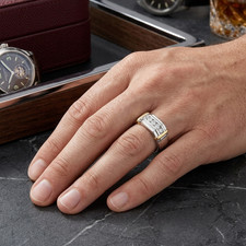 Vorschlag Lab Grown Diamond Men Round Band 0,25 Ct 14k Multi Gold E F VVS 5,5 mm