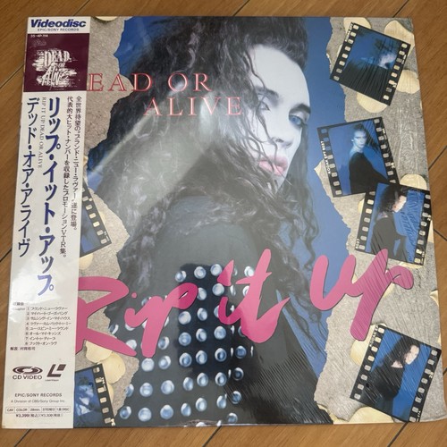 Dead or Alive: Rip It Up: The Videos (1987) Japan Laserdisc Obi Lyric Sheet