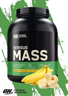 Optimum Nutrition Serious Mass Weight Gainer Protein Powder Banana Flavor - 6 lb