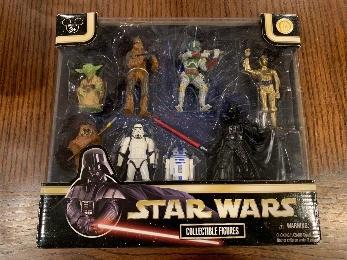NEW Disney World Star Wars Collectible Figures Set, 2007 Star