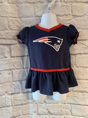 NFL New England Patriots Polyester Jersey Material Dress 12m Navy Blue Red  #274 | eBay