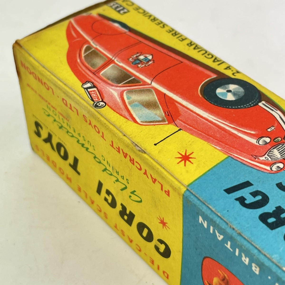 Boxed Corgi Toys 213S 2.4 Jaguar Fire Service Car Box A/F | eBay