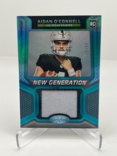 2023 PANINI CERTIFIED FOOTBALL AIDAN OCONNELL 25/50 NEW GENERATION TEAL PATCH