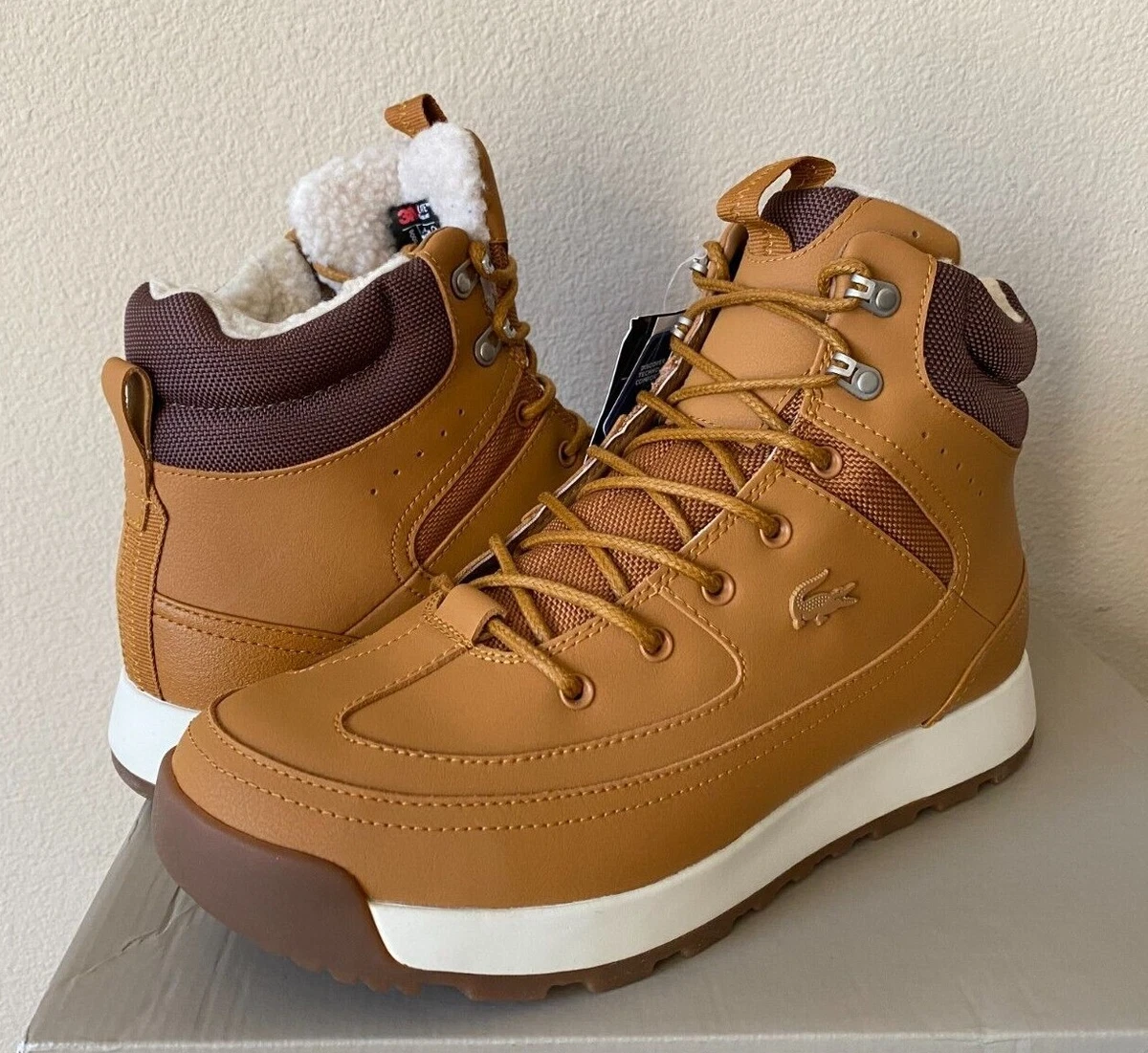 Lacoste Urban Breaker 1 CMA Water Resistant Leather Men&#039;s Boots | eBay