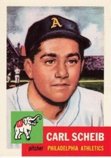 CARL SCHEIB 1991 TOPPS ARCHIVES #57 1953 SERIES