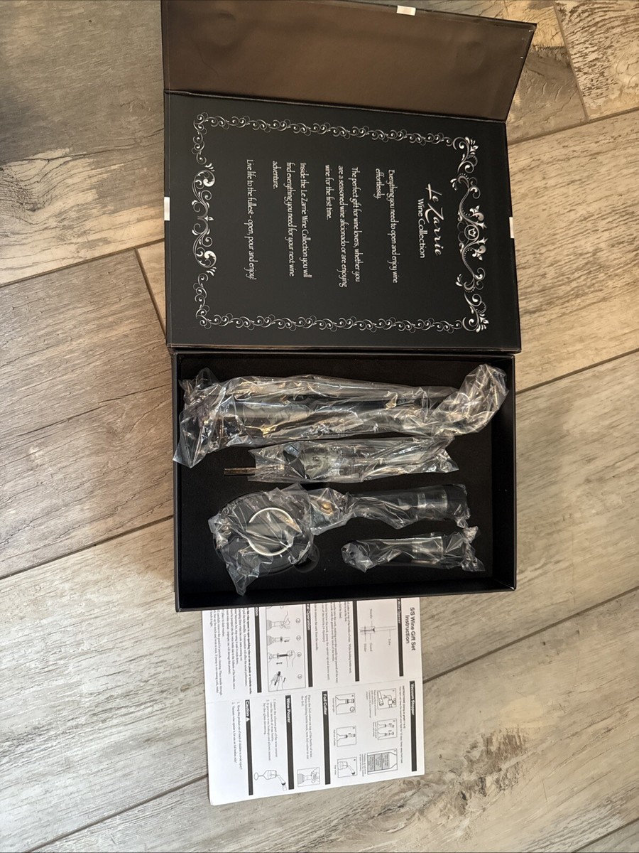 Le Zarrie Air Pressure Wine Opener Gift Set -nib | eBay