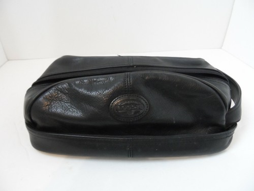 Fossil BLACK GENUINE LEATHER ZIP TWO 