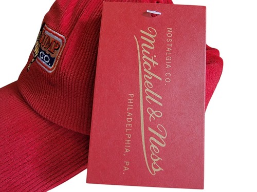 Gorra Mitchell & Ness roja con correa Bubba Gump Shrimp Co. nueva con etiquetas - Imagen 4 de 11