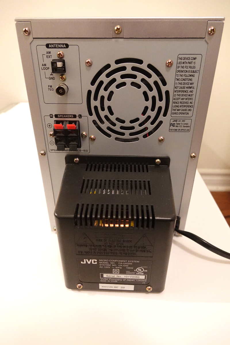 JVC UX-G50 Micro System USB MP3 Playback 5-CD Changer w