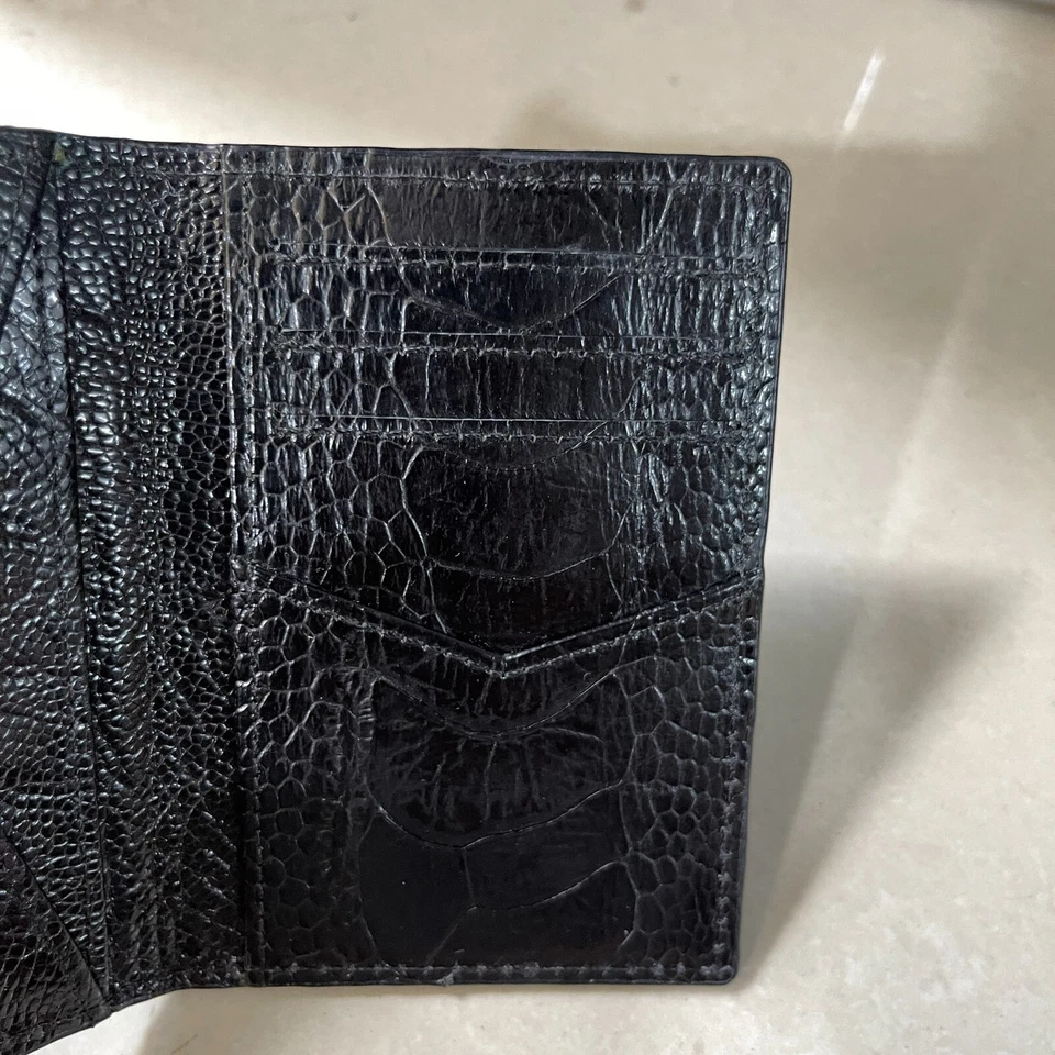 DOUBLE SIDE Genuine Ostrich Leg Leather Skin Credit Card Holder - Image 2 of 4