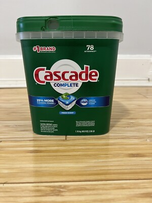 Cascade Complete Fresh Scented Actionpacs Dishwasher Detergent - 78 Count W/Dawn