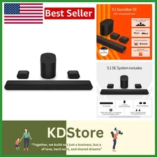Elevate Home Theater with 5.1 Soundbar SE and Wireless Subwoofer - 2024 Model