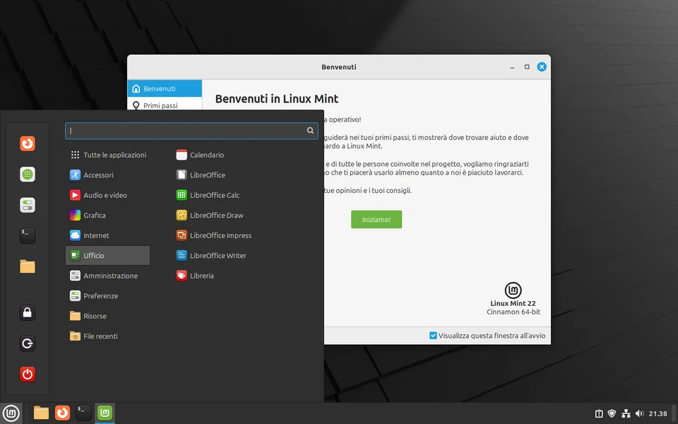 DVD Linux Mint 22 Cinnamon simile a Windows  64 bit - Immagine 2 di 4