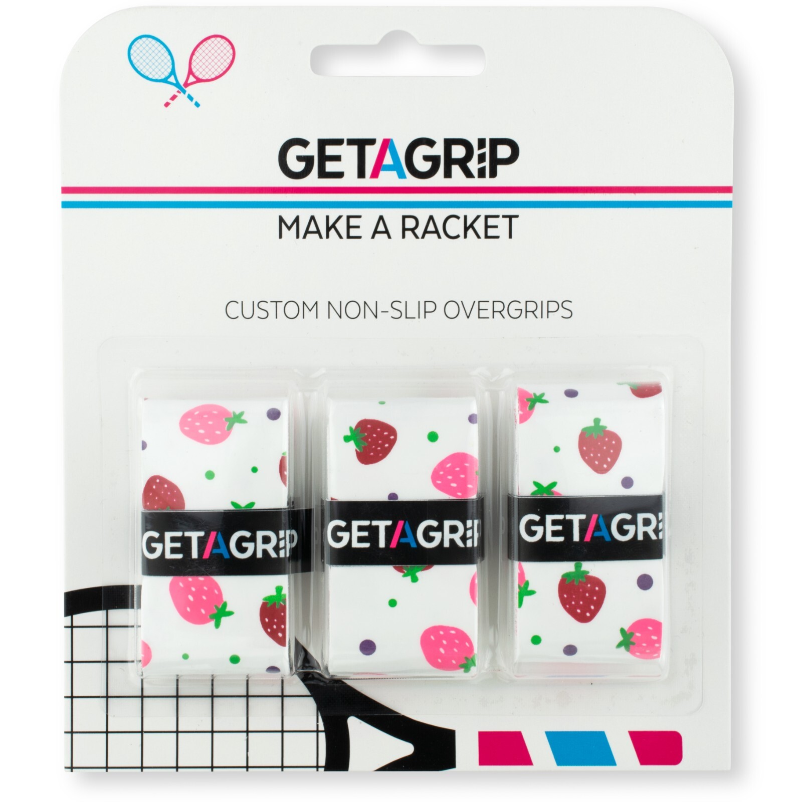 Get A Grip Tennis Overgrip - Anti Slip Tennis Racket Handle Grip Tape 3-Pack🎾