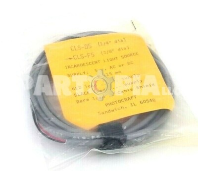 PHOTOCRAFT, CLS-F5 (3/8'' dia), Incandescent Light Source, 5VAC/DC 115MA