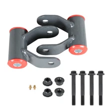 LABLT 2" Rear Drop Kit Lowering Steel Shackles For 02-08 Dodge Ram 1500 2WD 4WD