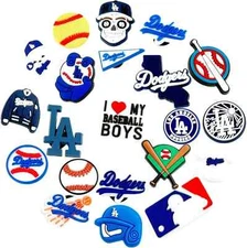 21PCS Shoe Charms for Crocs Los Angeles Dodgers World Series Champions